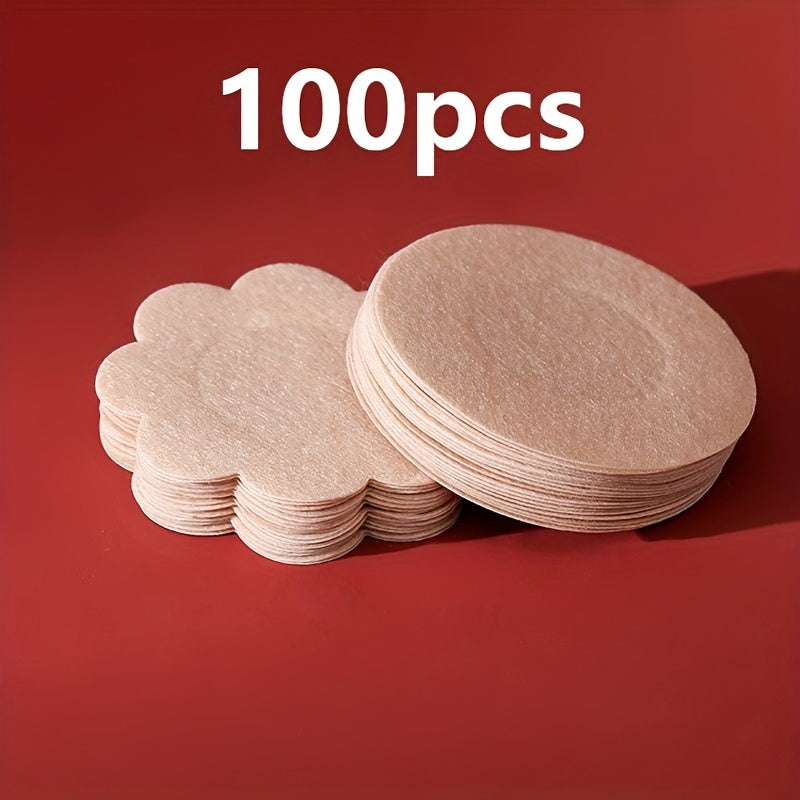 100pcs Nipple Covers Self-Adhesive Invisible Bra Women's Lingerie