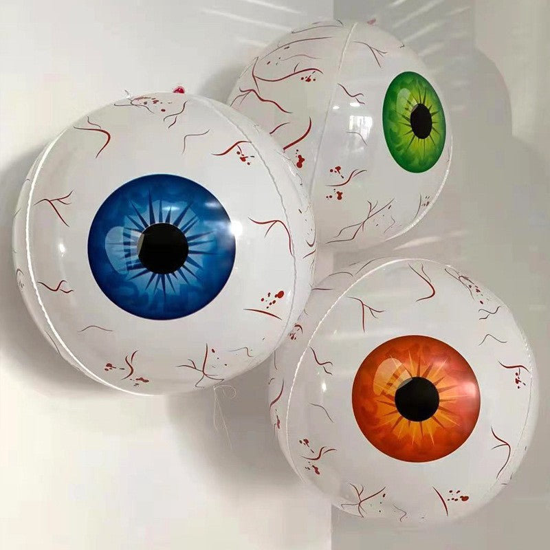 Halloween 4D Eyeball Pumpkin Balloons Inflatable Party Decor