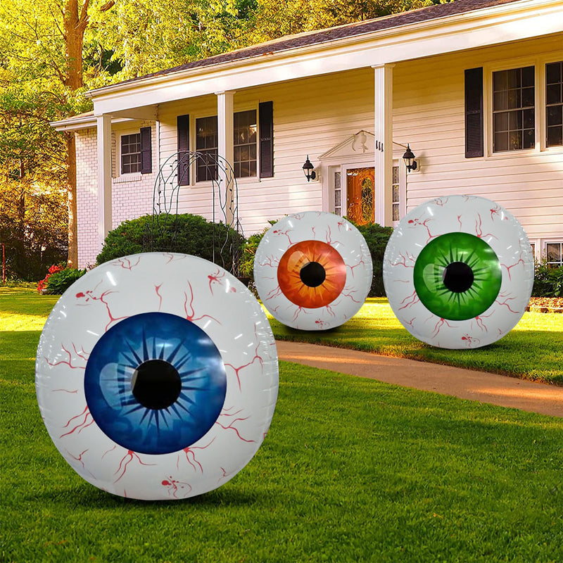 Halloween 4D Eyeball Pumpkin Balloons Inflatable Party Decor