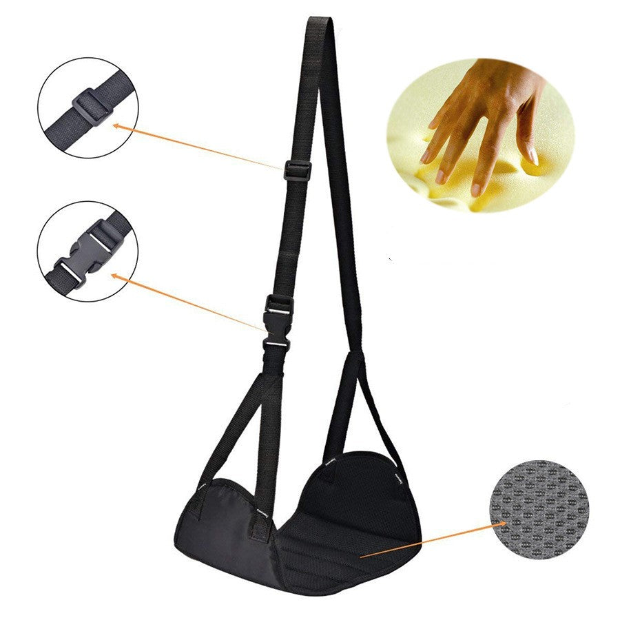 Portable Memory Foam Foot Rest Hammock for Travel Office Home