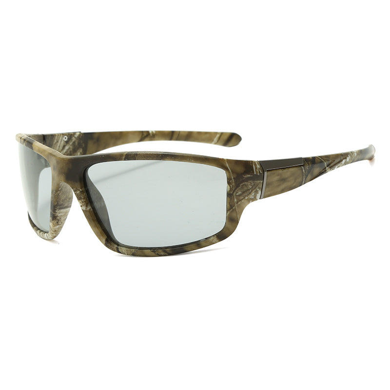 Men's Square Frame Polarized Photochromic Sunglasses UV Protection