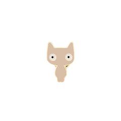 Cartoon Big eyed Cat Pin Clothes Bag Access.