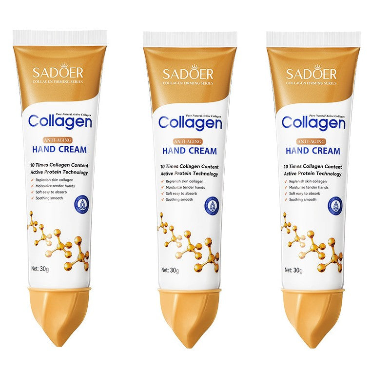 3pcs Collagen Anti Aging Hand Cream - Deeply Moisturizing for Dry Rough Hands