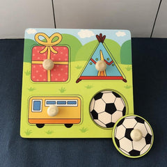 Children's 3D Puzzle Wooden Toys Fruit Cognitive Puzzle Toy