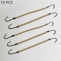 10pcs Elastic Hook Hair Tie Ponytail Holder Hooks Hair Rope