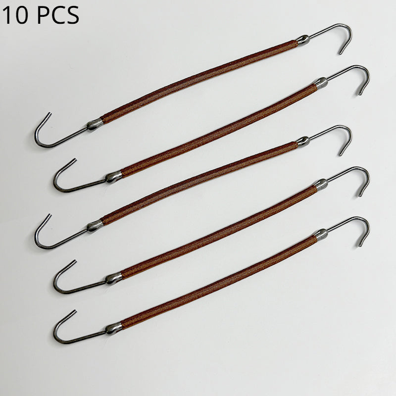 10pcs Elastic Hook Hair Tie Ponytail Holder Hooks Hair Rope