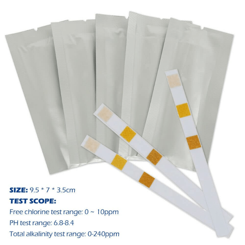 50Packs 3 In 1 Pool Test Strips Spa Hot Tub Swimming Pool Test Strips
