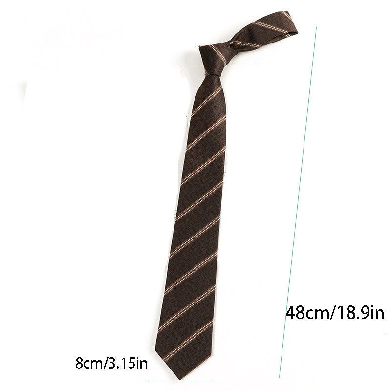 Striped Professional Tie Stylish Formal Business Tie for Men