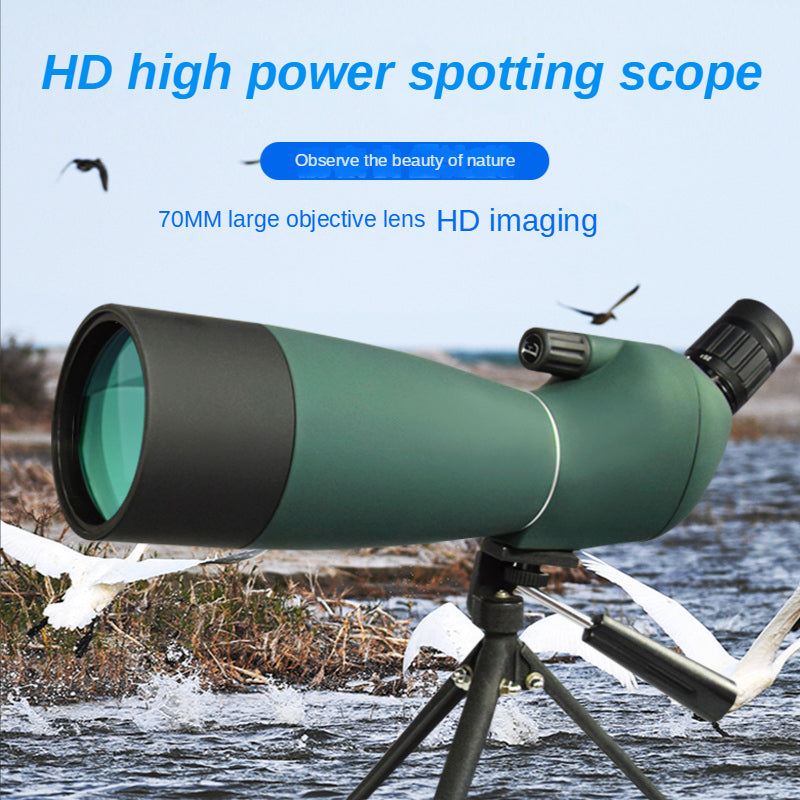 HD Monocular Telescope 25-75x Zoom Low Light Night Vision