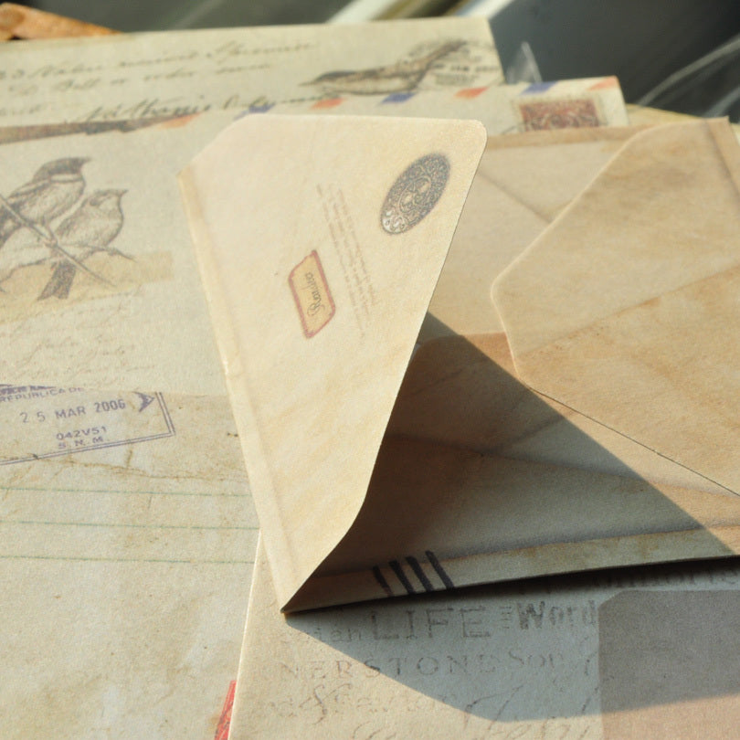 12 Rustic European Style Retro Small Envelopes