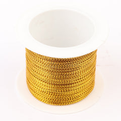 22 Yards Metallic Cord Tinsel Rope for Crafting Jewelry Wrapping Ribbons