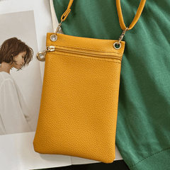 Lychee Pattern Crossbody Bag for Women Solid Messenger Bag