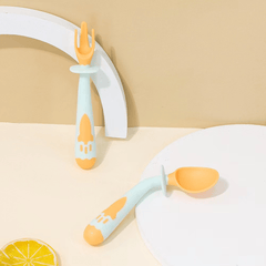 Safe Fork Spoon Set Babies Toddlers BPA Free