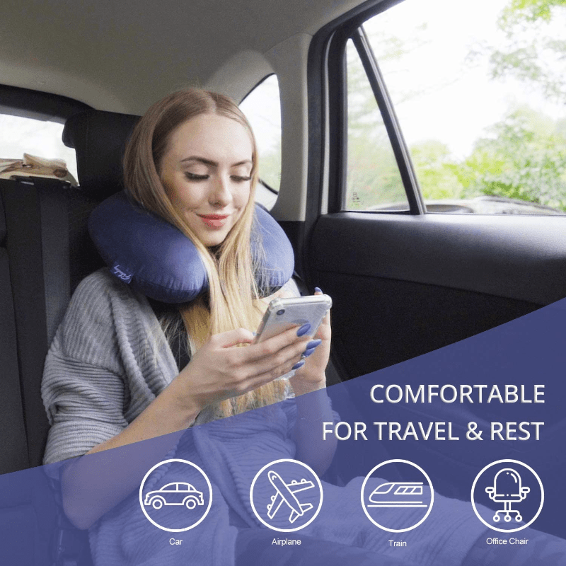 Memory Foam Neck Pillow Soft Travel Pillow Neck Cervical Airplane