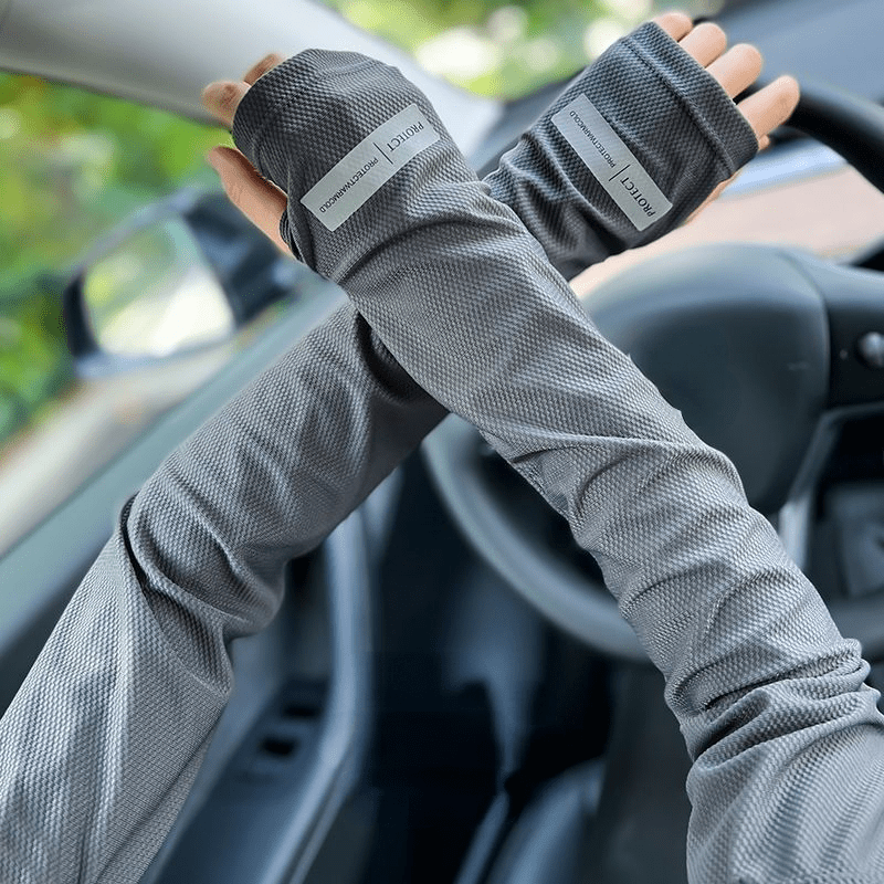 UV Protection Ice Cooling Arm Sleeves with Thumb Hole