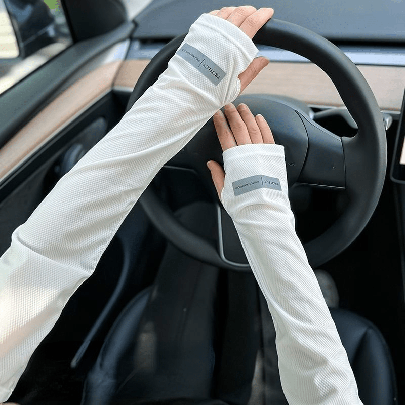 UV Protection Ice Cooling Arm Sleeves with Thumb Hole