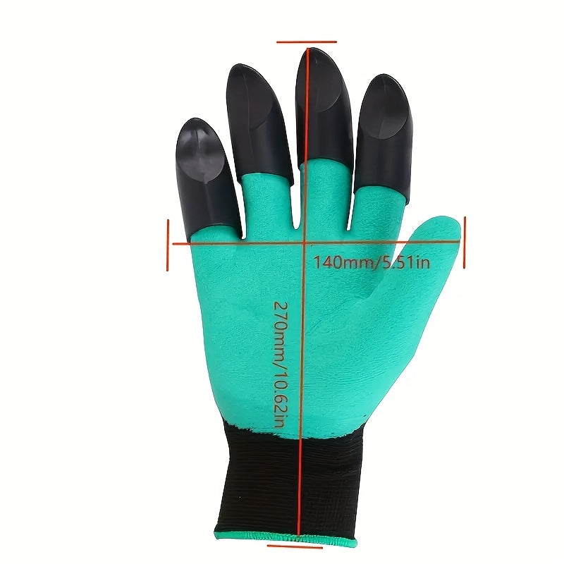 Garden Gloves With Claws Dig Weed & Seed Protect Fingers
