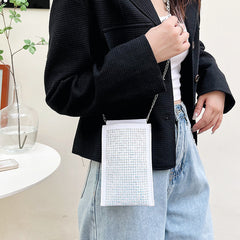 Rhinestone Chain Crossbody Bag Sparkly Purse Shoulder Bag