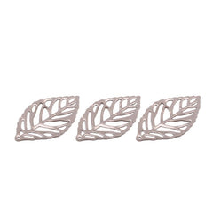 100pcs Leaf Metal Flower Frame Pendant Charm DIY UV Resin Necklace