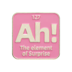 Metal Candy Badge Colorful Chemical Element Brooch for Men