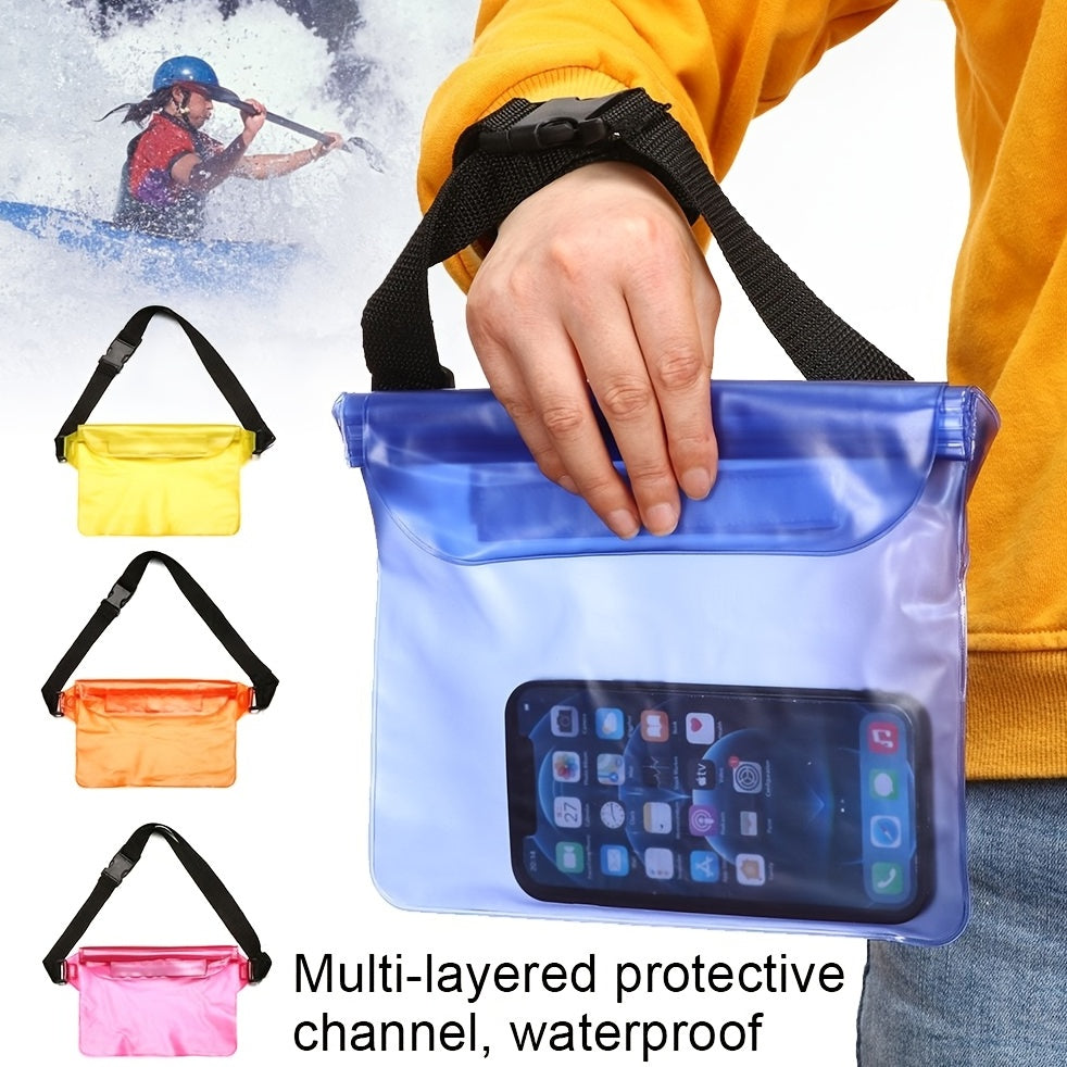 Waterproof Phone Pouch Waist Bag for Swimming Diving Skiing
