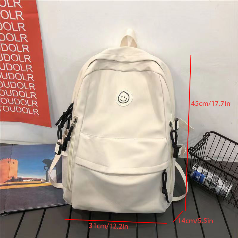 Large Capacity Nylon Backpack Duck Pendant Lightweight Travel Bag