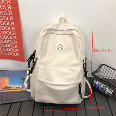 Large Capacity Nylon Backpack Duck Pendant Lightweight Travel Bag