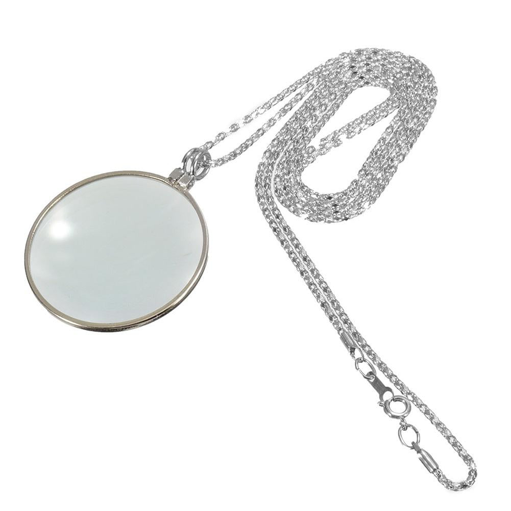 Monocle Pendant Necklace Magnifier Coin Magnifying Glass