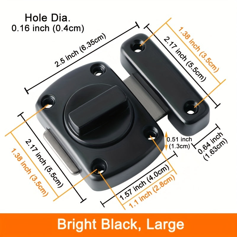 Home Security Door Lock Rotate Bolt Latch Gate Latches Door Slide Lock