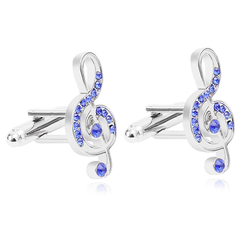 Musical Note Cufflinks Guitar Piano Shirt Button