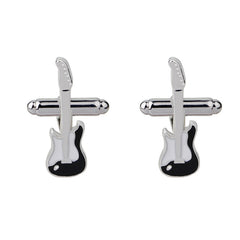 Musical Note Cufflinks Guitar Piano Shirt Button