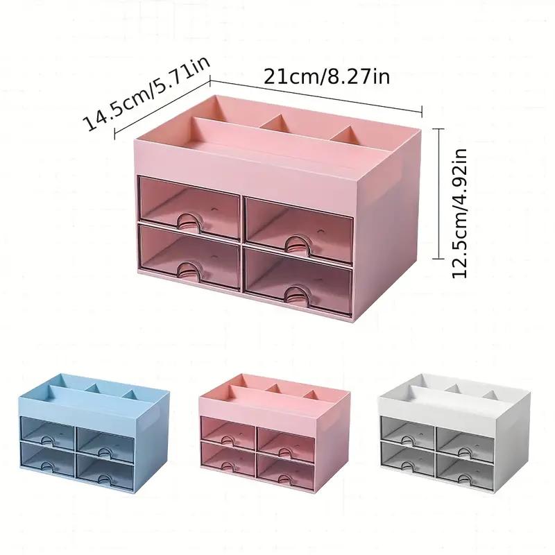 4 Drawers Desktop Makeup Organizer Acrylic