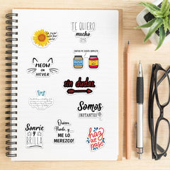 50pcs Spain Motivational Vinyl Stickers Waterproof for Adults