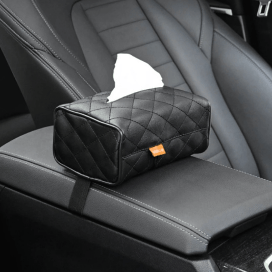 Universal Leather Car Tissue Storage Box Holder Case