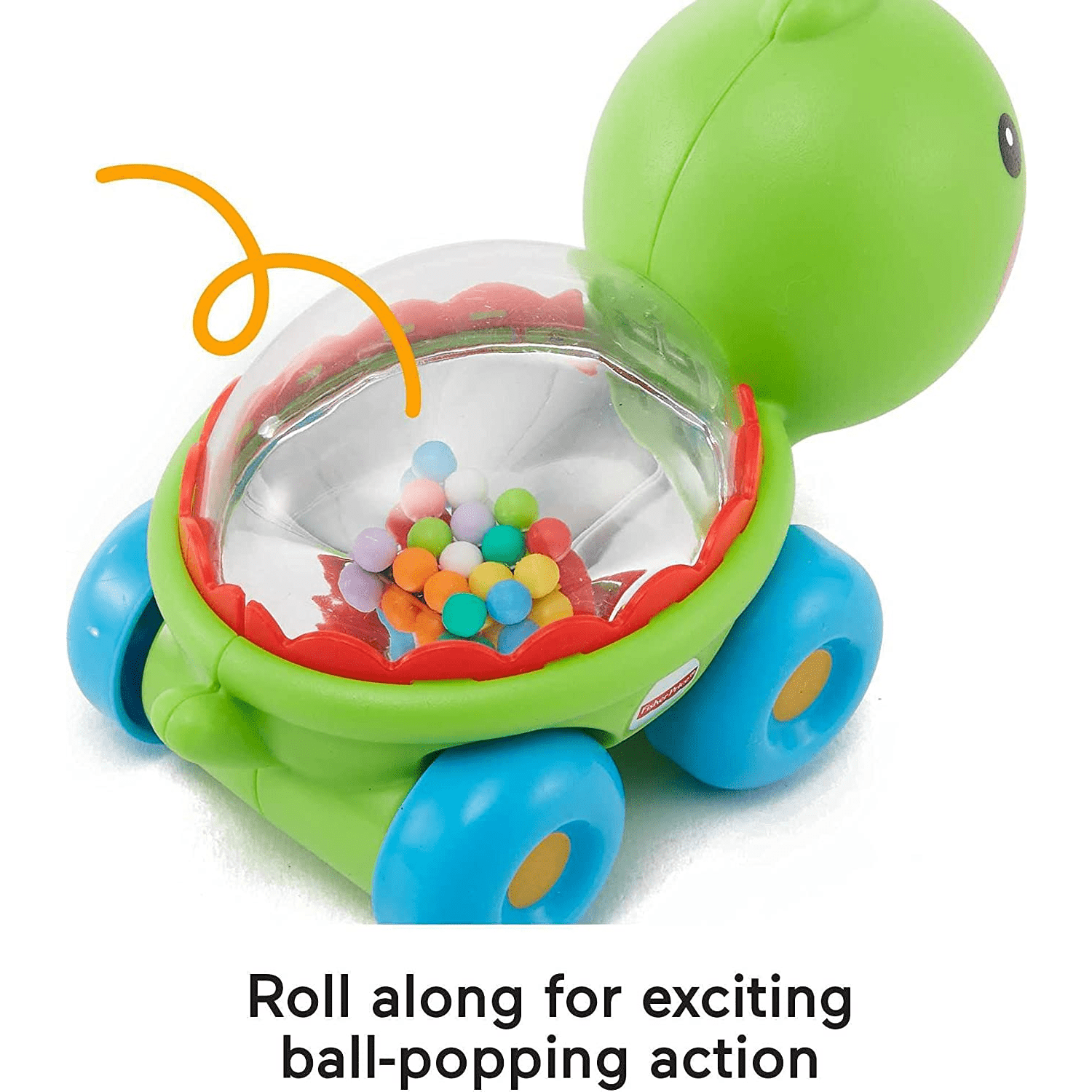 Pop Turtle Crawling Toy with Ball Popping Sounds