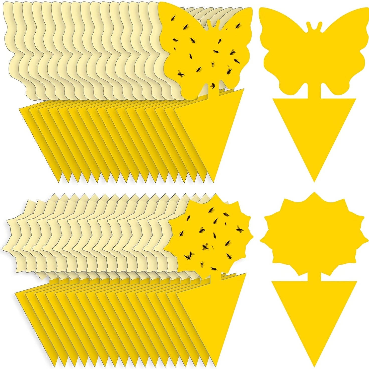 Yellow Sticky Bug Traps Non-Toxic & Odorless (Set of 1)