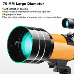 High Power Portable Telescope with 150X Zoom HD Clarity Night Vision