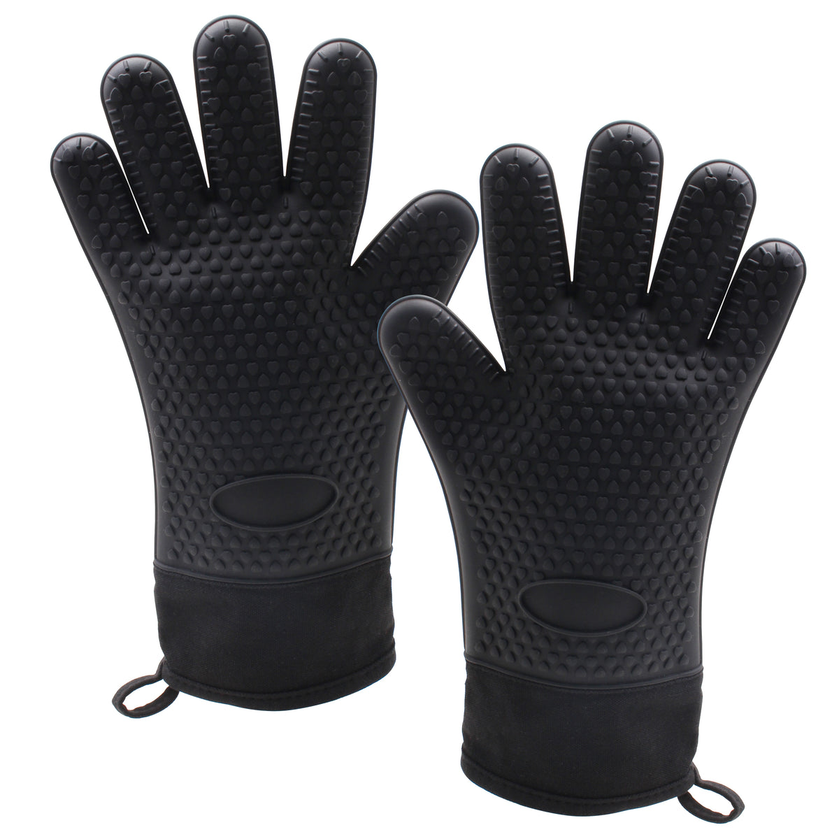 Silicone BBQ Gloves Heat Resistant Waterproof Kitchen Mitts