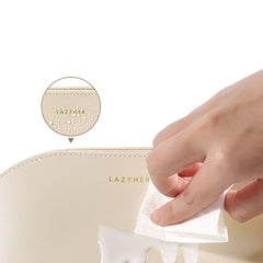 Minimalist Solid Makeup Zipper Bag All Match Portable Cosmetic Pouch