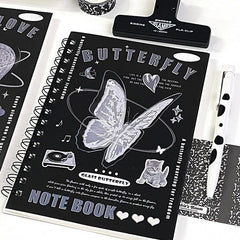Sweetheart Coil Notebook Pink Purple School Stationery