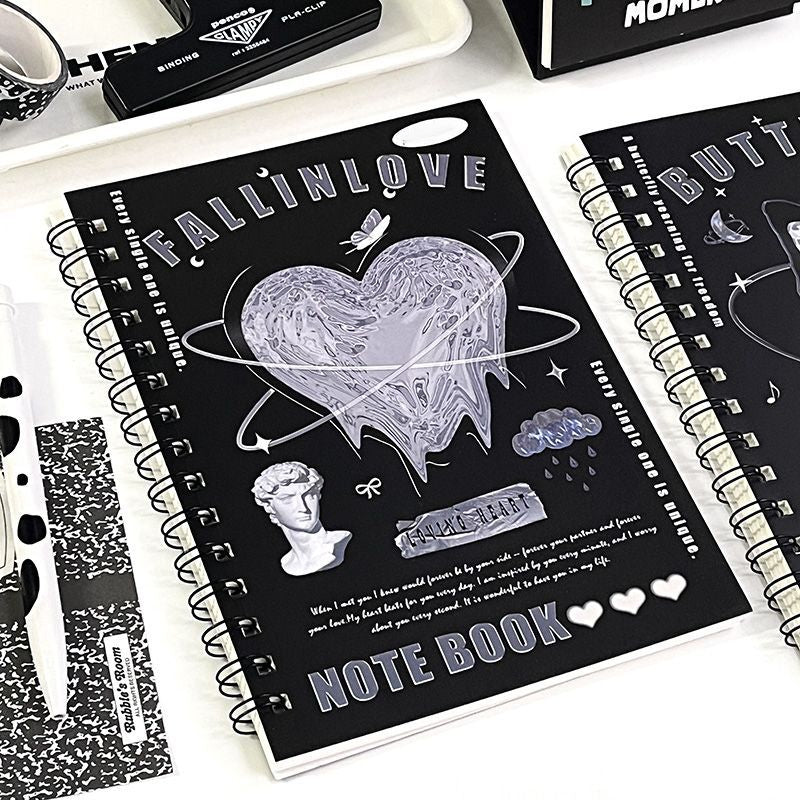 Sweetheart Coil Notebook Pink Purple School Stationery