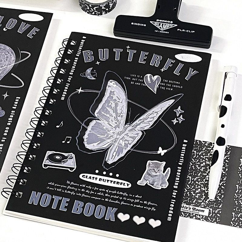 Sweetheart Coil Notebook Pink Purple School Stationery