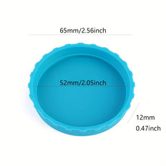 6pcs Plastic Can Lids Leak-proof Soda Bottle Caps