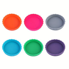 6pcs Plastic Can Lids Leak-proof Soda Bottle Caps