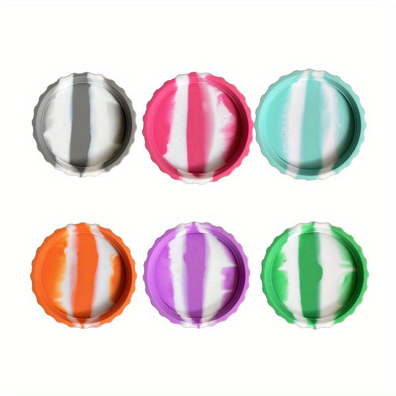 6pcs Plastic Can Lids Leak-proof Soda Bottle Caps