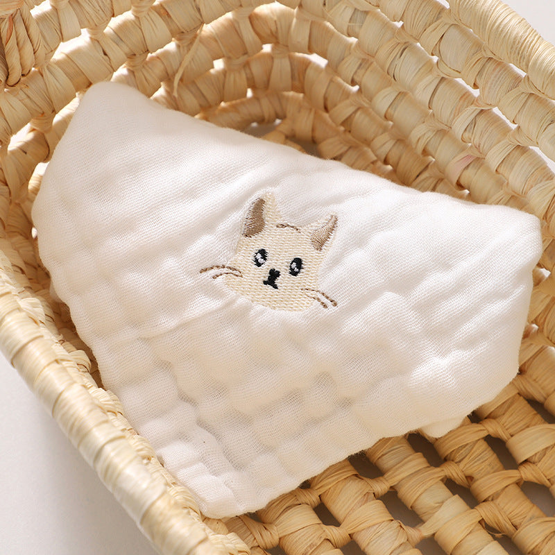 Summer Baby Drooling Towel, High Value, Thin, 6-Layer Gauze