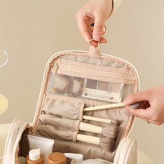 Argyle Pattern Makeup Bag Zipper Cosmetic Handbag Toiletry Wash Bag