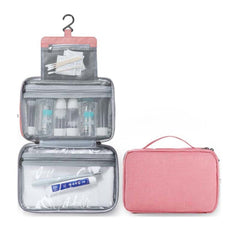 Portable Hanging Cosmetic Bag Zipper Makeup Storage Handbag