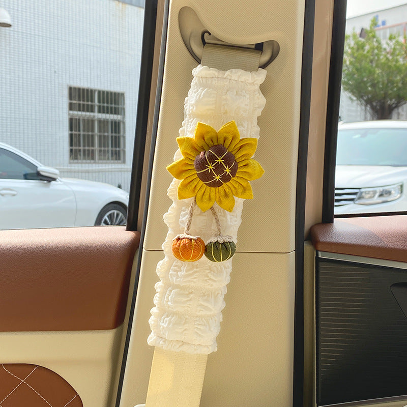 Sunflower Car Seat Belt Shoulder Pad Anti Strangulation Protector
