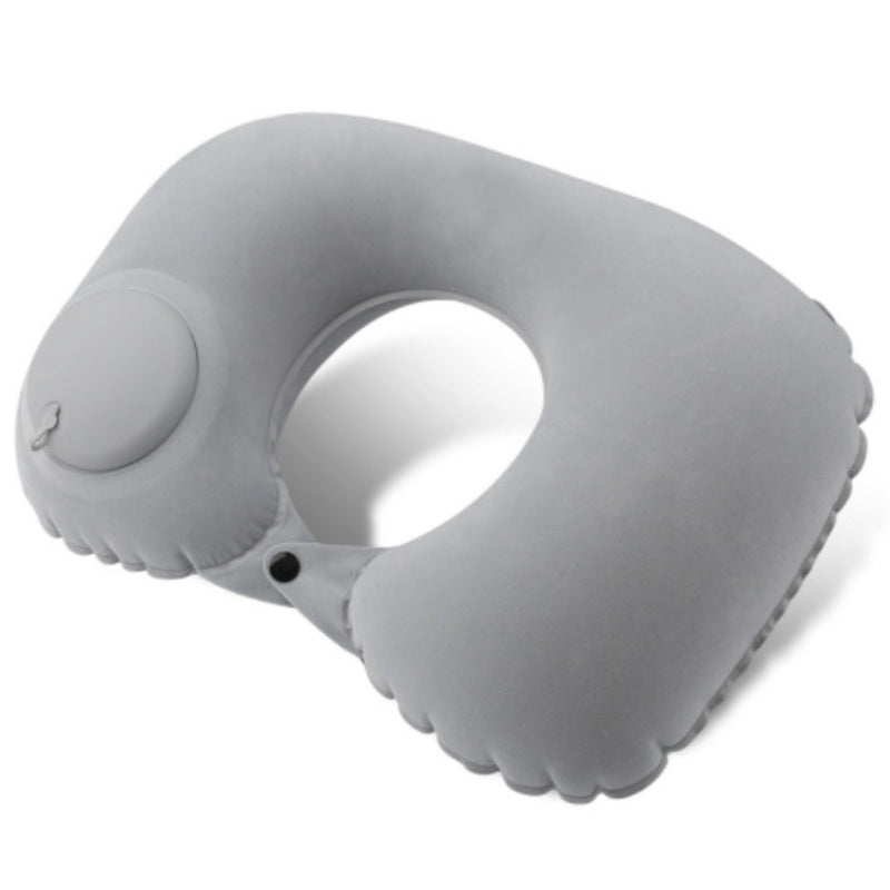 Inflatable U-Shape Neck Pillow Automatic Cervical Support